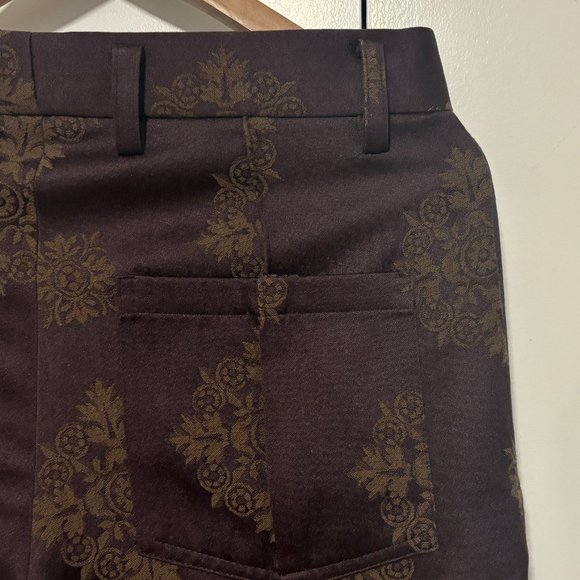 $770 BNWT Goodfight Jacquard Print CroppedTailored Trousers/ Pants 29 - 30 - Picture 15 of 16